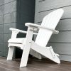 white folding poly adironack chair for sale in usa