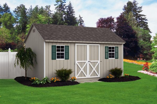 cape cod gray 10x16 wood storage building for sale near twin cities