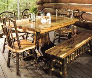 rustic decor dining room
