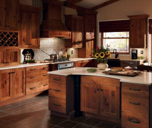 rustic hickory kitchen