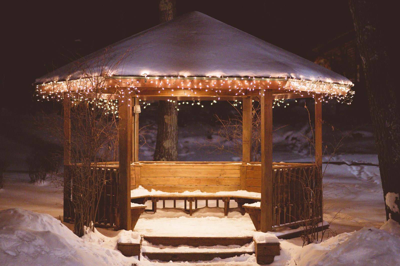 gazebo snow