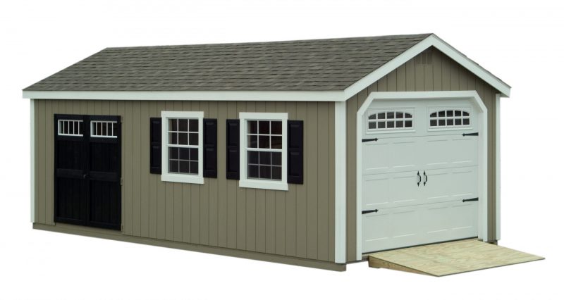 classic prefab garage northwood industries garage with roll up door and ramp for sale mounds view minnesota