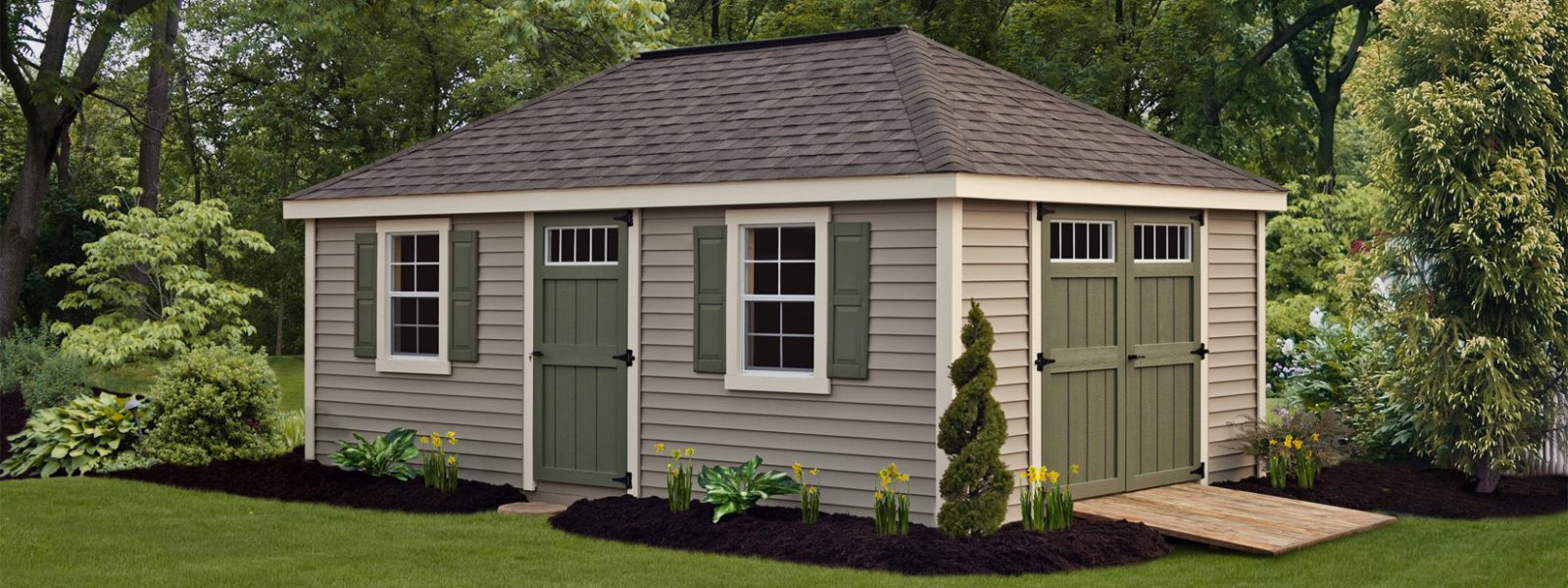 outdoor shed villa style by northwood industries mounds view minnesota