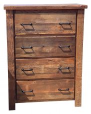 barnwood 4 drawer dresser chest