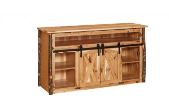 barn door tv stand 1