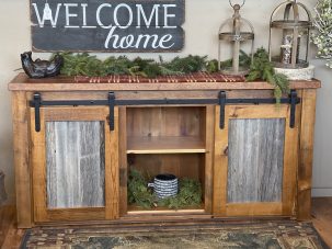 barnwood entertainment center