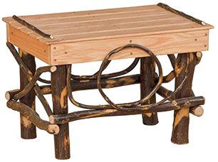 hickory footstool