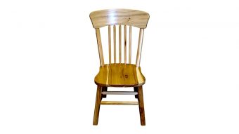 hickory panel back non bark dining chair