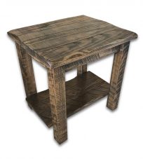 rustic end table