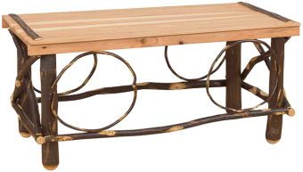 slat top coffee table