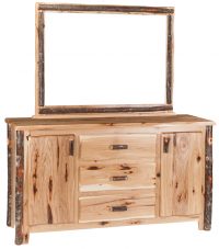 wavy edge dresser 3 drawer 2 cabinet