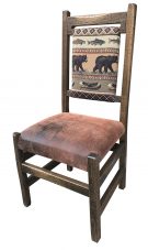 rustic padded seat and back