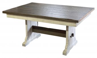 rustic trestle table