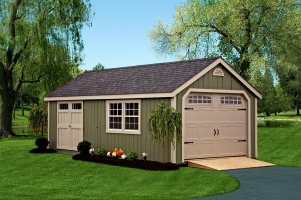 portable garage cape cod 12x24 with overhead door and ramp for sale in minneapolis minnesota