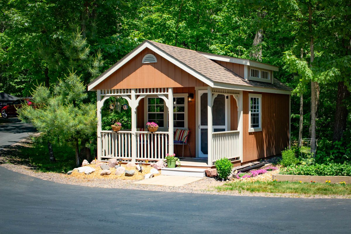 cape cod prefab cabin shed for sale in Wisconsin