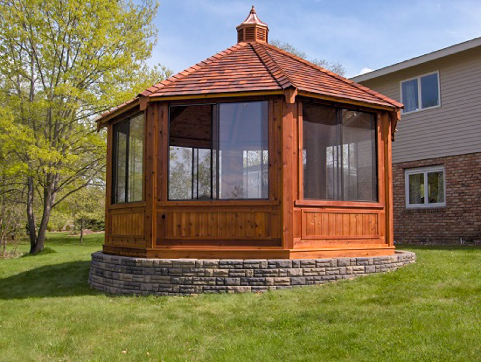 cedar gazebo near northern WI