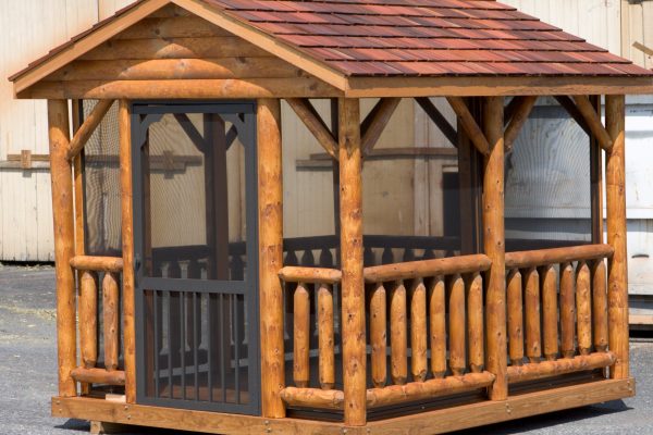 8x12 log pavilion for sale in wisconsin