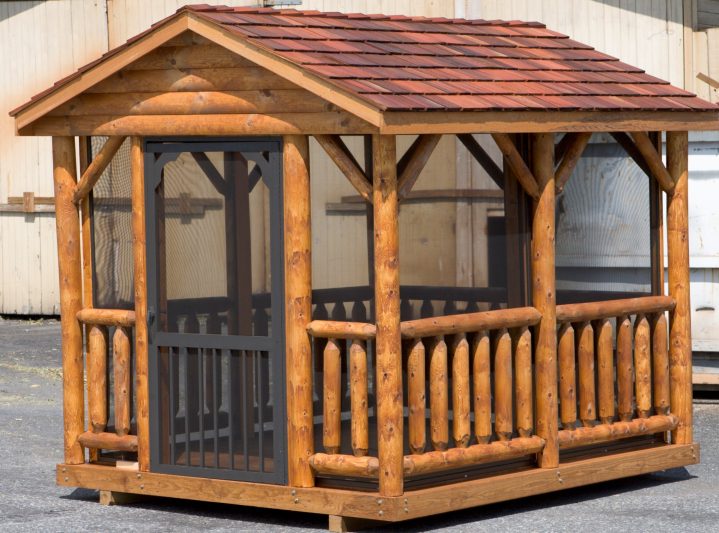 8x12 log pavilion for sale in wisconsin