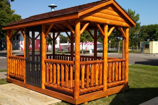 log pavilion for sale in hayward wisconsin