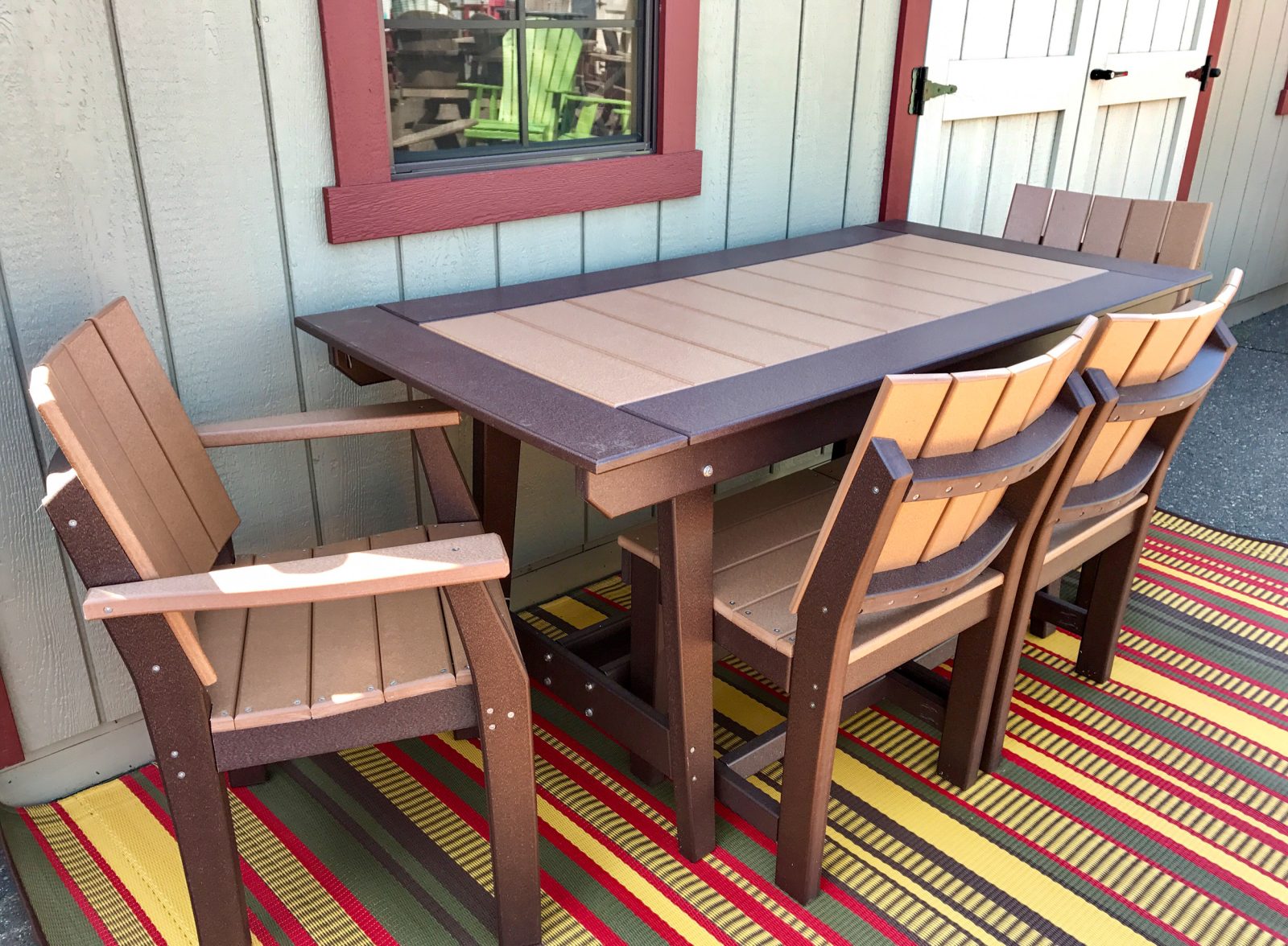 amish made poly dining sets in northern WI