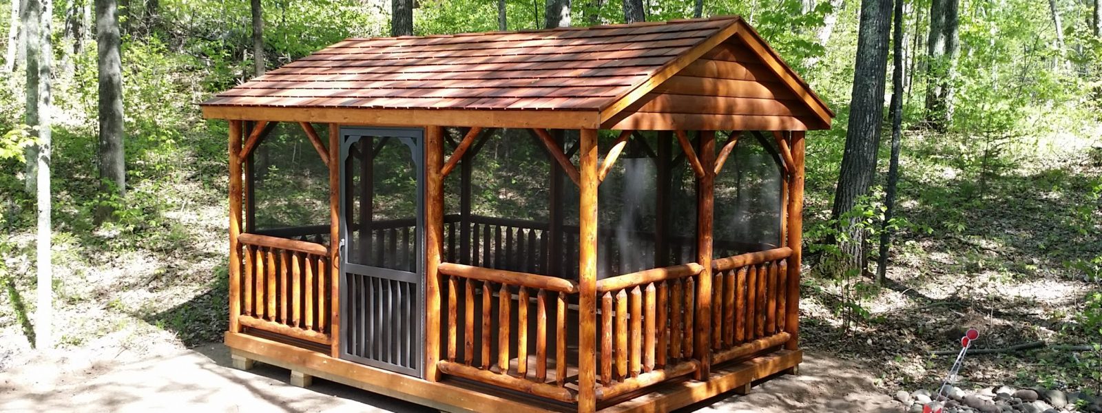 log pavilion for sale in minnesota northwood industries