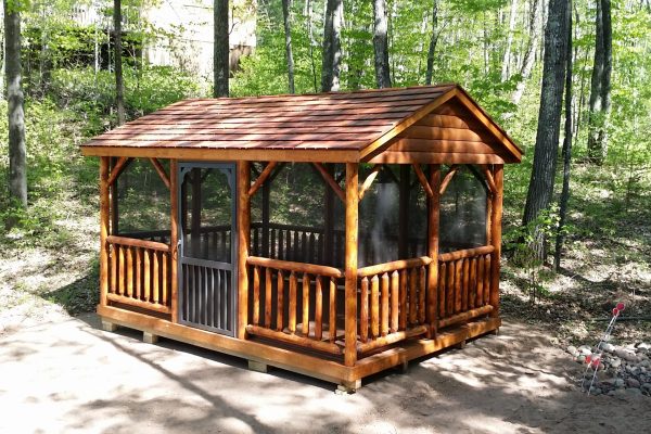 log pavilion for sale in minnesota northwood industries