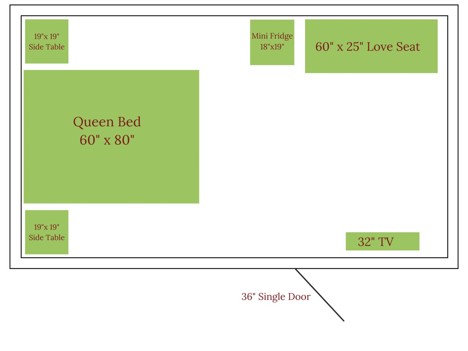 10x16 guest house shed sample layout in minnesota