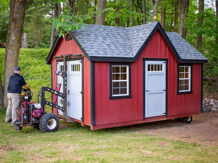 delivering a shed in wisconsin