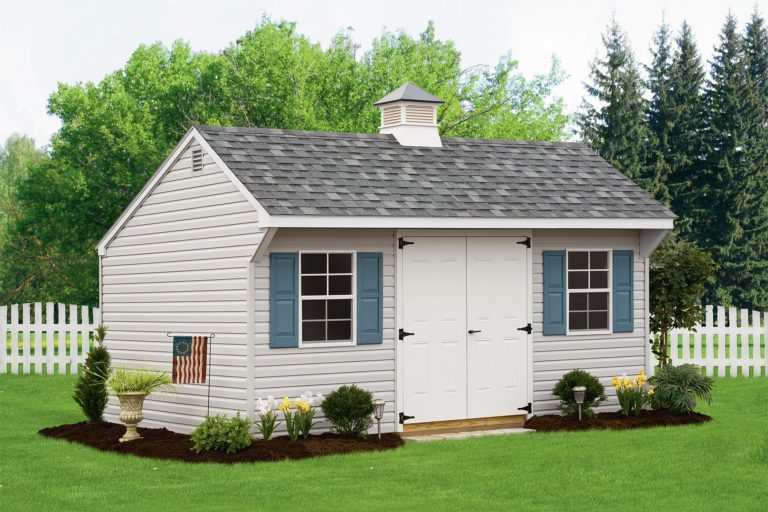 vinyl sided quaker shed