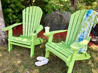 green folding poly adirondack chairs for sale in the usa