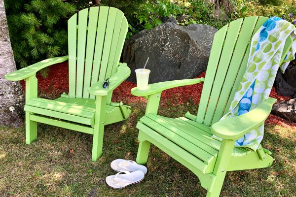 green folding poly adirondack chairs for sale in the usa