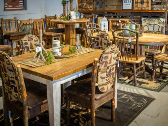 rustic dining room table and chairs for sale near minneapolis