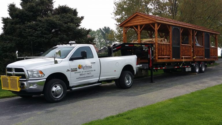 shed company northwood industries delivery truck