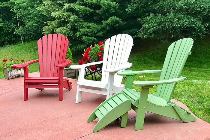 deluxe adirondack poly furniture at the minnesota state fair