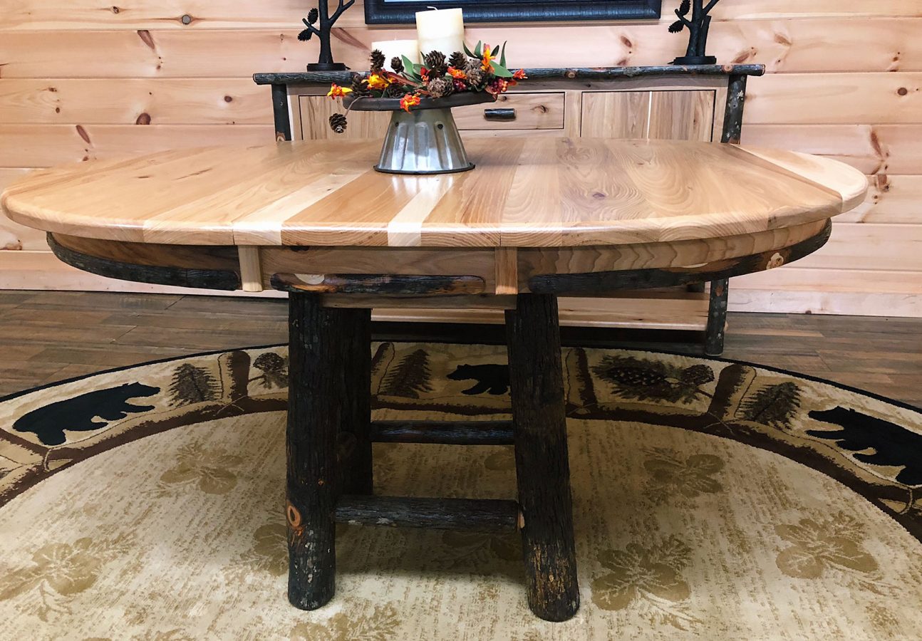 Hickory Pedestal Base Table For Sale Northwood Outdoor