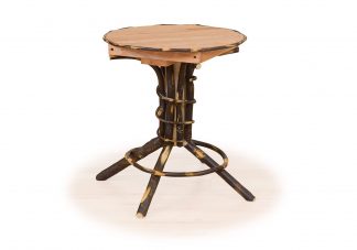 49 hickory pedestal end table