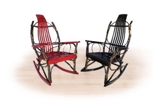 51 color stained hickory rockers