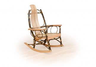 53 flat arm hickory rocker