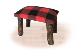 67 hickory footstool