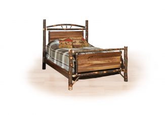 94 hickory rectangle panel bed