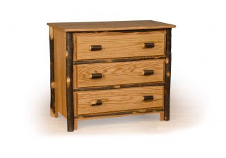 97 hickory 3 drawer chest