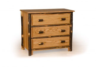 97 hickory 3 drawer chest