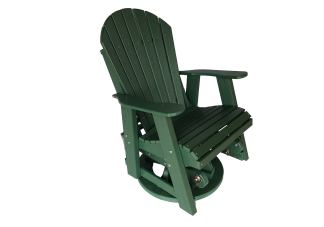 09 fanback swivel glider outdoor poly furniture for sale