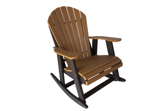 10 fanback rocking chair outdoor patio furniture