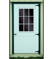 shed door steel 9 lite window 0