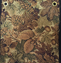 leafy gold fabric for hickory furniture