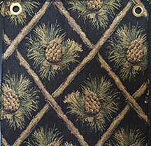 pinecone black fabric for hickory furniture