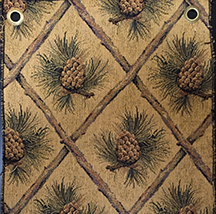 pinecone glod fabric for hickory furniture