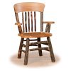 06 hickory panel back chairs with arms