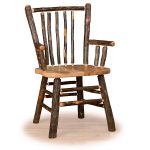 08 hickory stick back chair with arms